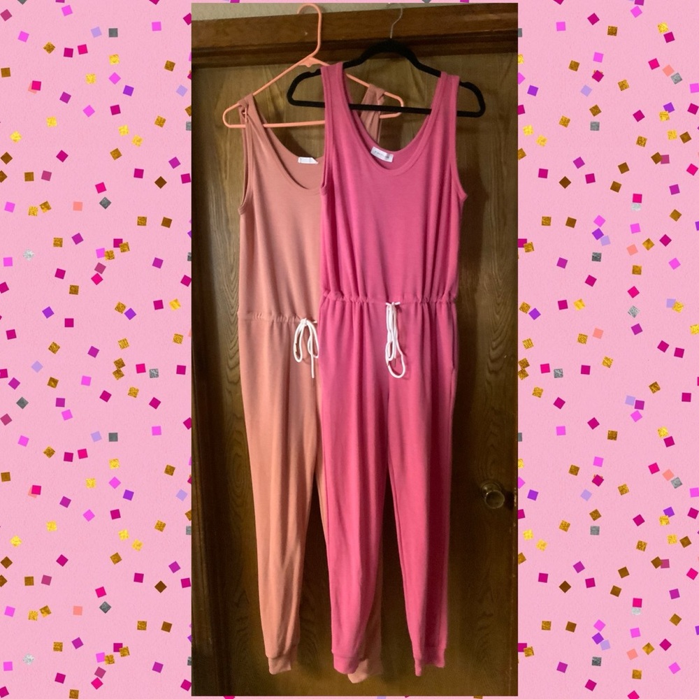 CBRAND Jumpsuits with drawstring waist and jogger stye legs.